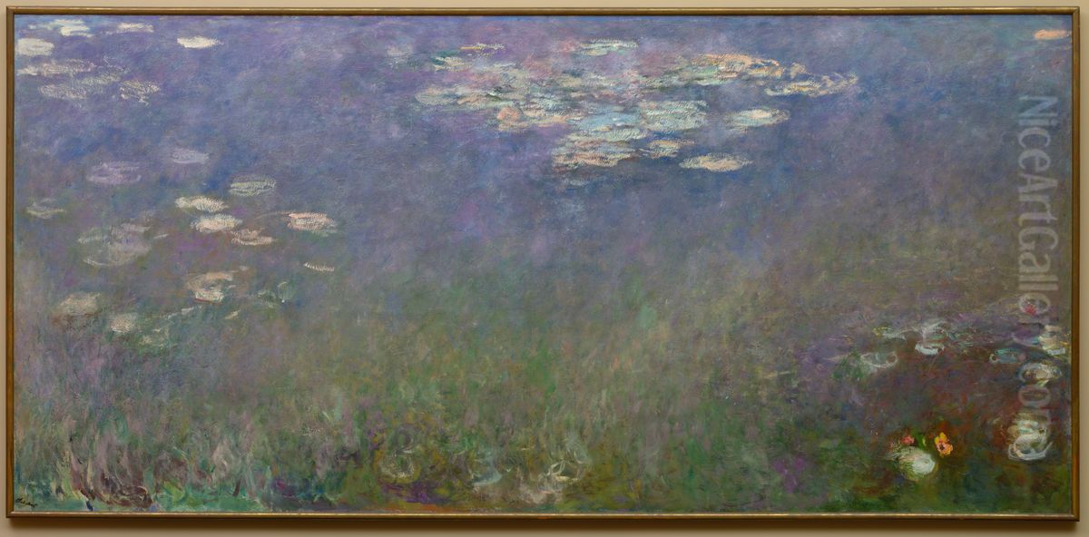 Water Lilies (Agapanthus) Oil Painting by Claude Oscar Monet