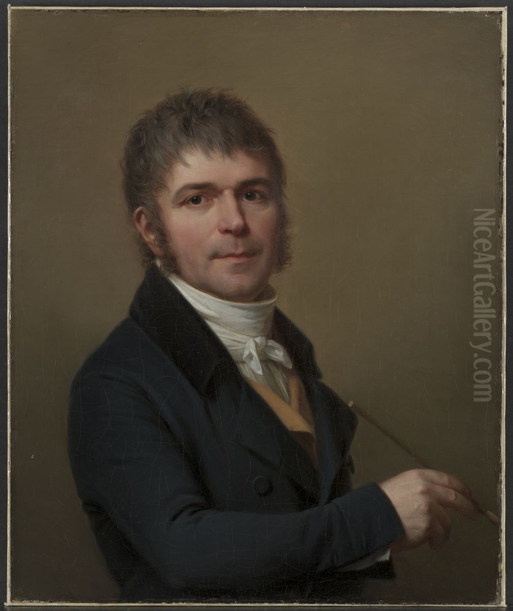 Self-Portrait Oil Painting by Lie Louis Perin-Salbreux