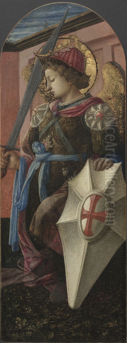 The Archangel Michael Oil Painting by Filippo Lippi