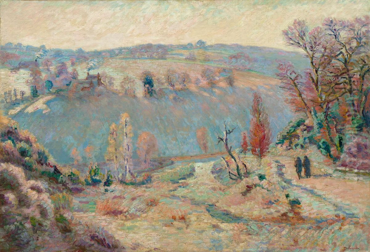 White Frost Oil Painting by Armand Guillaumin