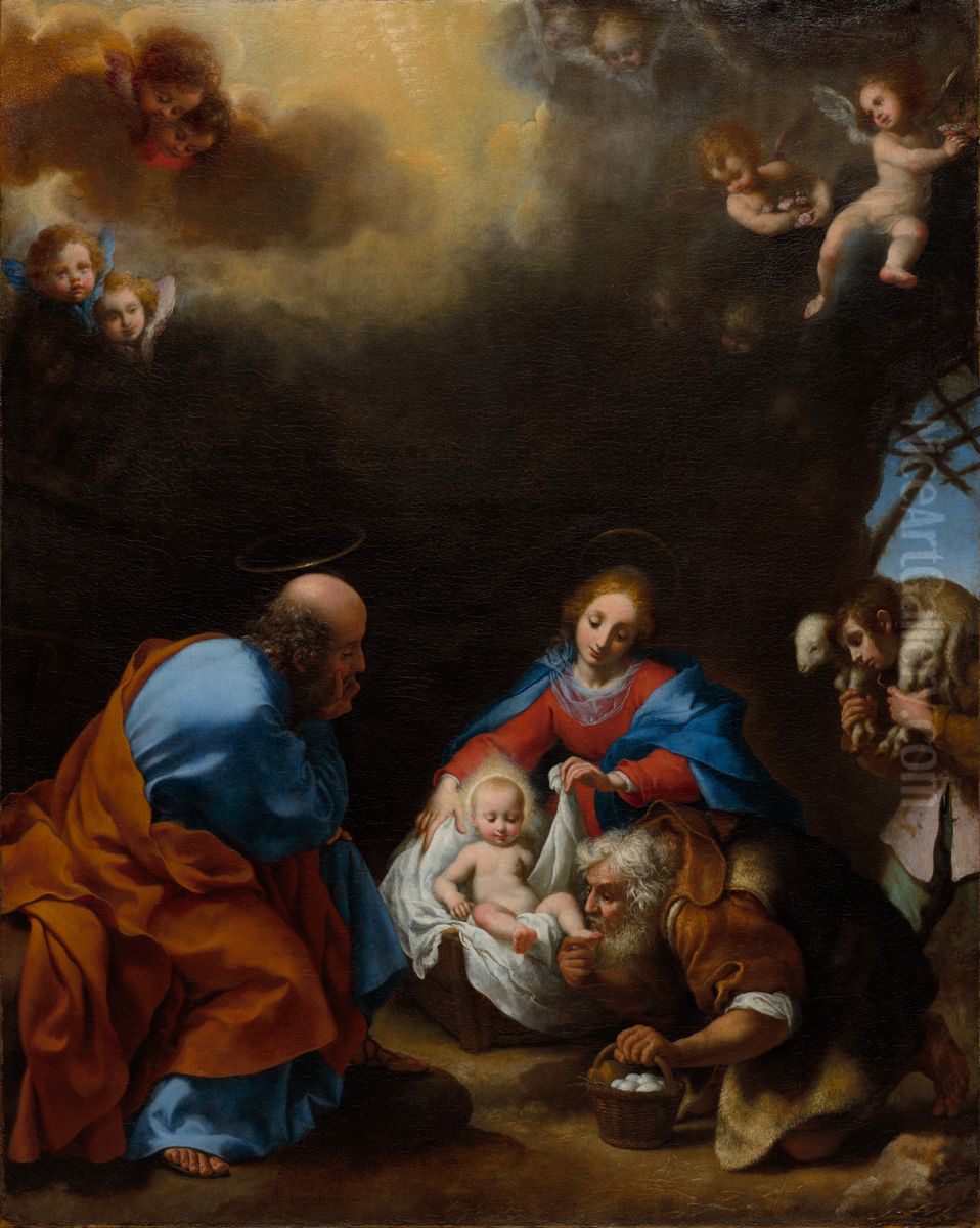 Adoration of the Shepherds Oil Painting by Carlo Dolci