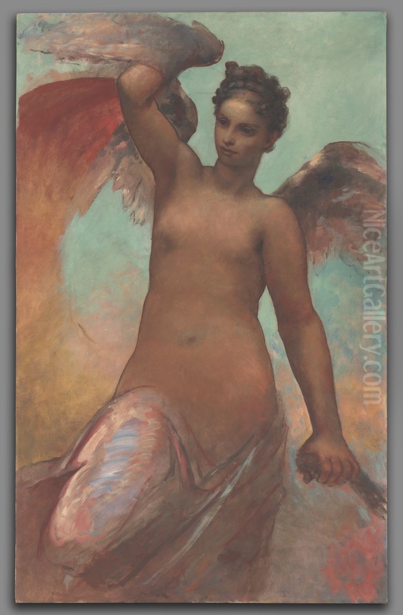 Winged Fortune Oil Painting by William Morris Hunt
