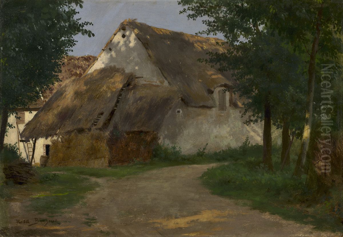 The Farm at the Entrance of the Wood Oil Painting by Rosa Bonheur