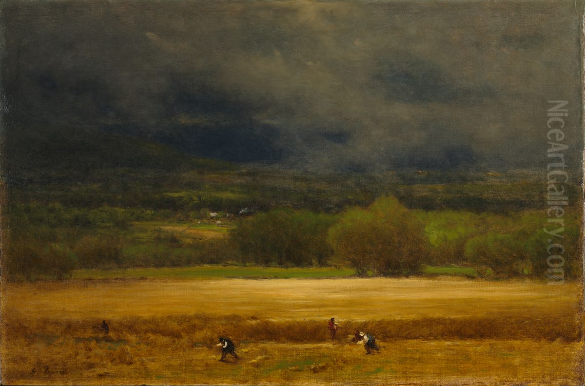 The Wheat Field Oil Painting by George Inness