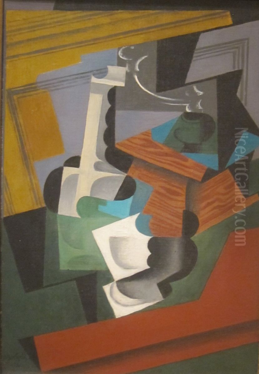 The Coffee Mill Oil Painting by Juan Gris