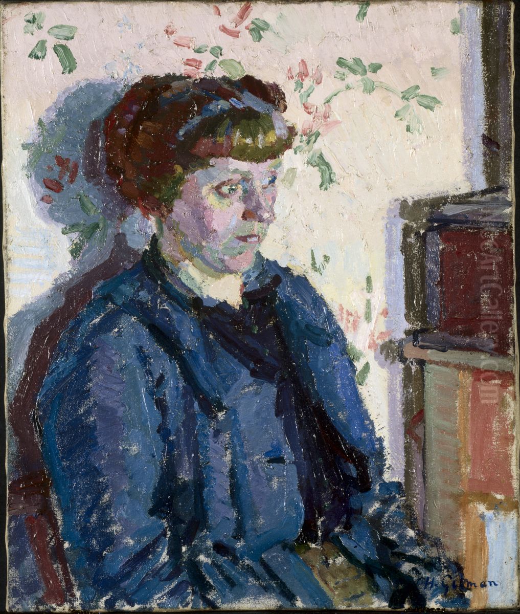 Sylvia Gosse Oil Painting by Harold Gilman