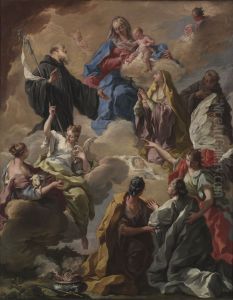 Saints Presenting a Devout Woman to the Virgin and Child
