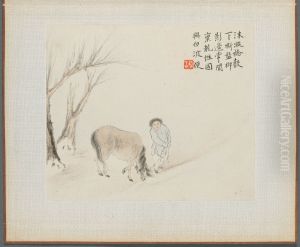 Boy Holding a Horse