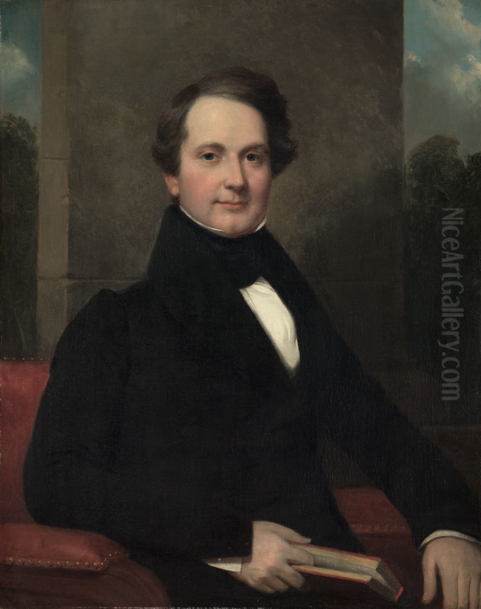 Frederic Betts; Mary Ward Betts Oil Painting by Henry Inman