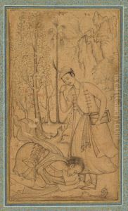 A Holy Man Prostrating Himself Before a Learned Prince