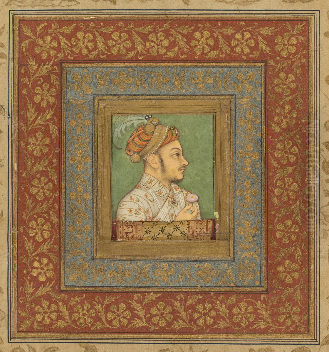 Portrait of Murad Bakhsh (1624-1661) Oil Painting by Balchand