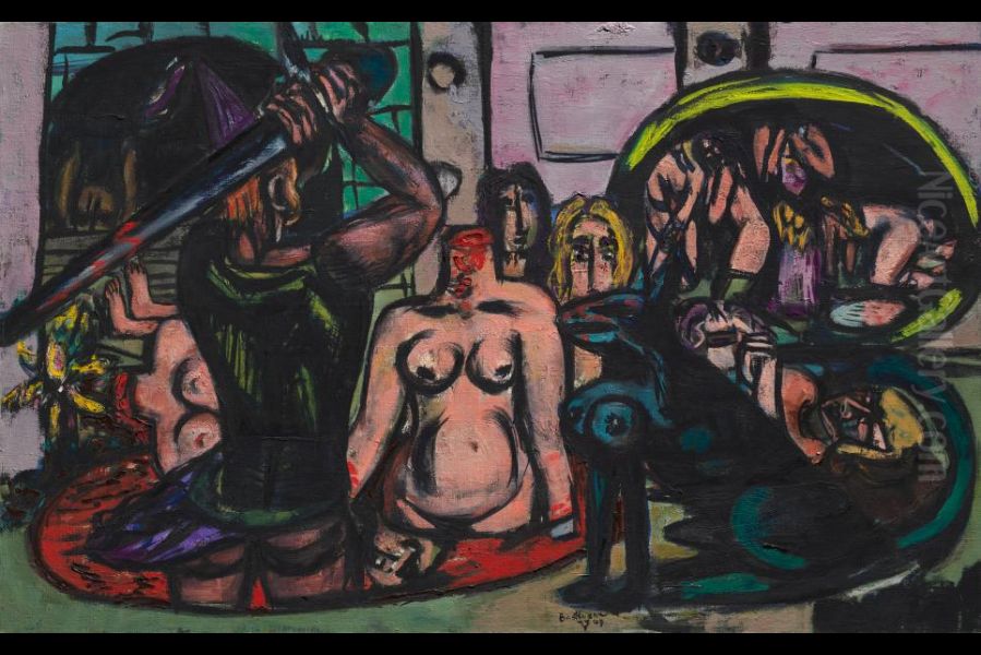 Perseus's Last Duty Oil Painting by Max Beckmann