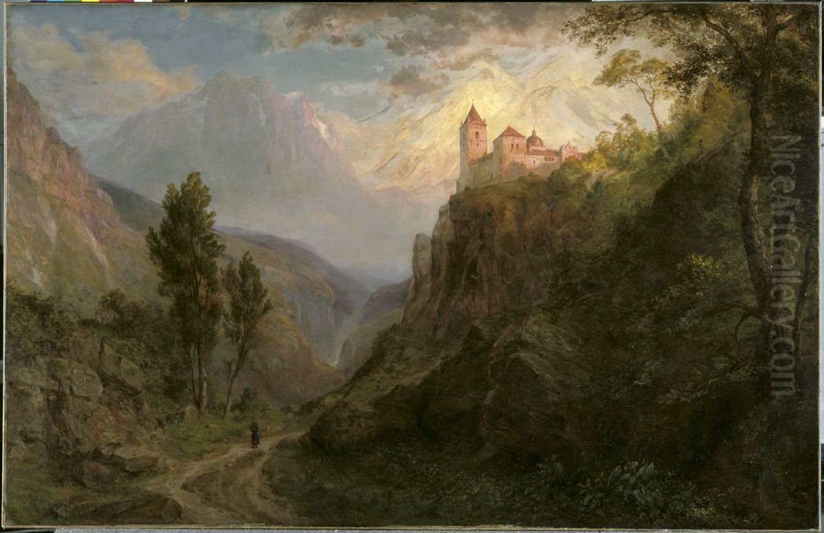 The Monastery of San Pedro (Our Lady of the Snows) Oil Painting by Frederic Edwin Church