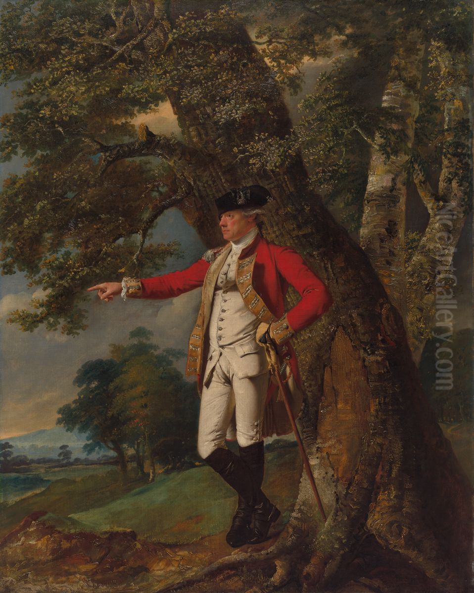 Portrait of Colonel Charles Heathcote Oil Painting by Joseph Wright of Derby