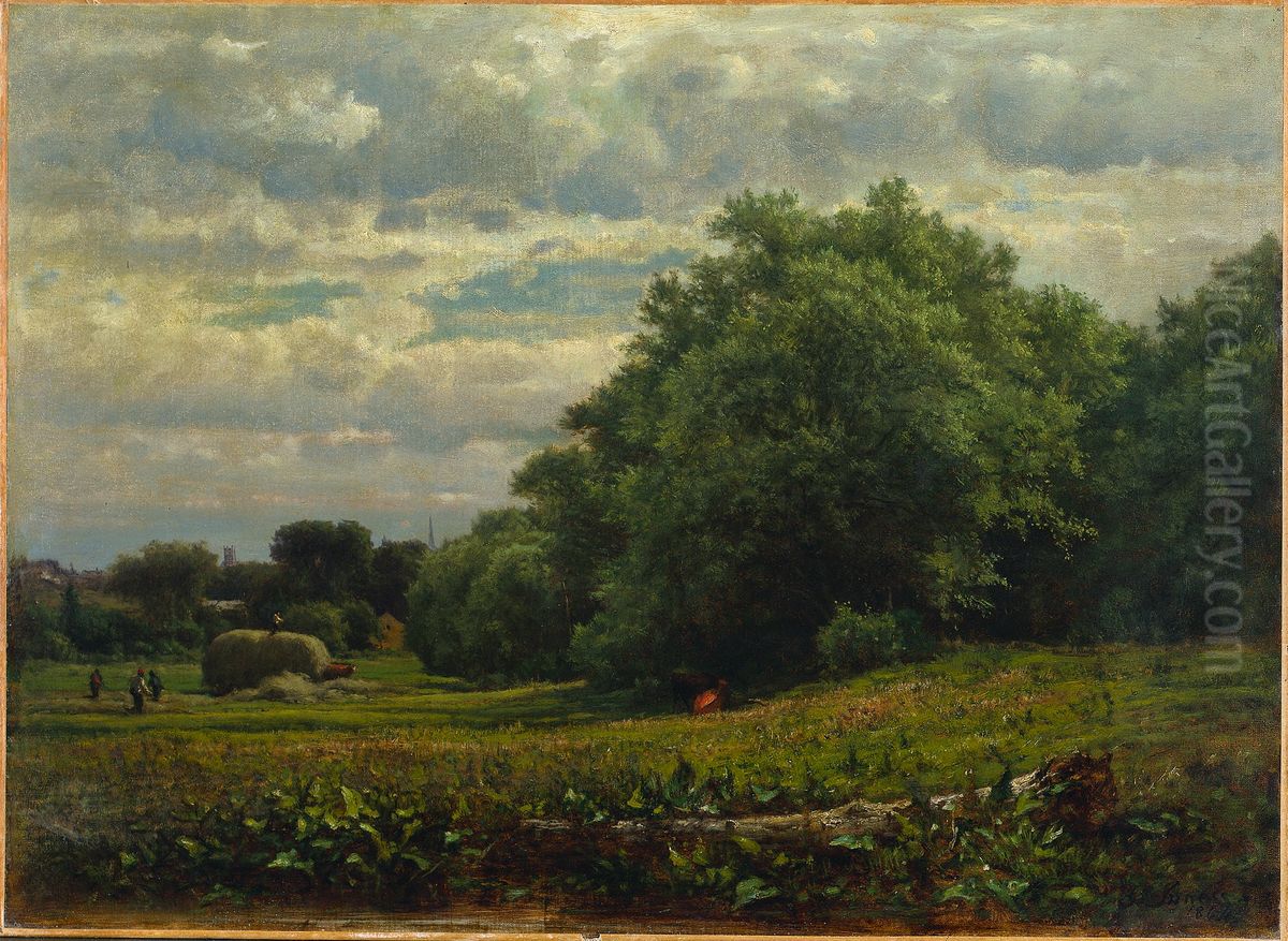 Harvest Time Oil Painting by George Inness