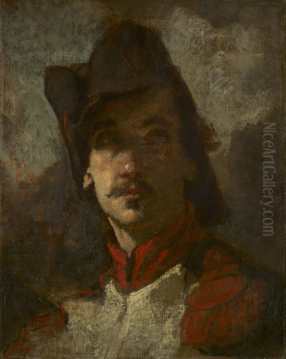 A Volunteer of 1792 Oil Painting by Thomas Couture