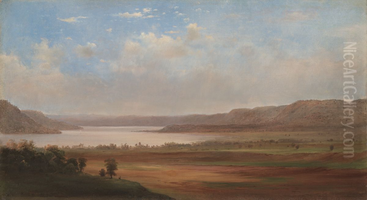 View of Lake Pepin, Minnesota Oil Painting by Robert Seldon Duncanson