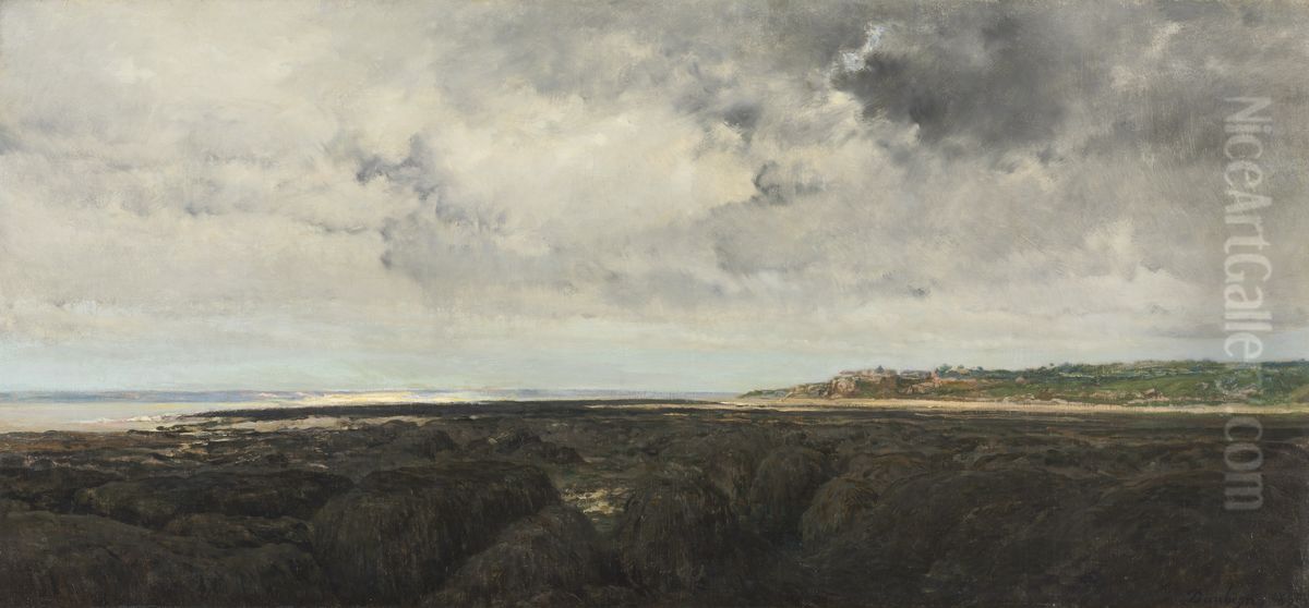 Villerville Seen from Le Ratier Oil Painting by Charles-Francois Daubigny