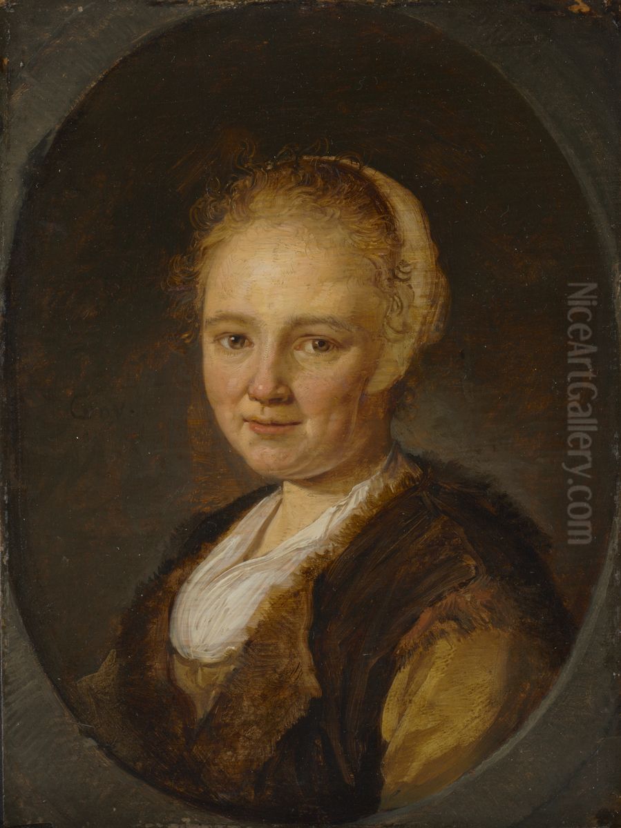 A Young Woman Oil Painting by Gerrit Dou