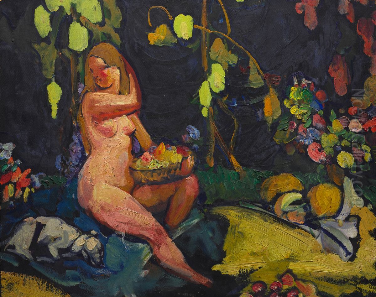 Nude Oil Painting by Henry Keller