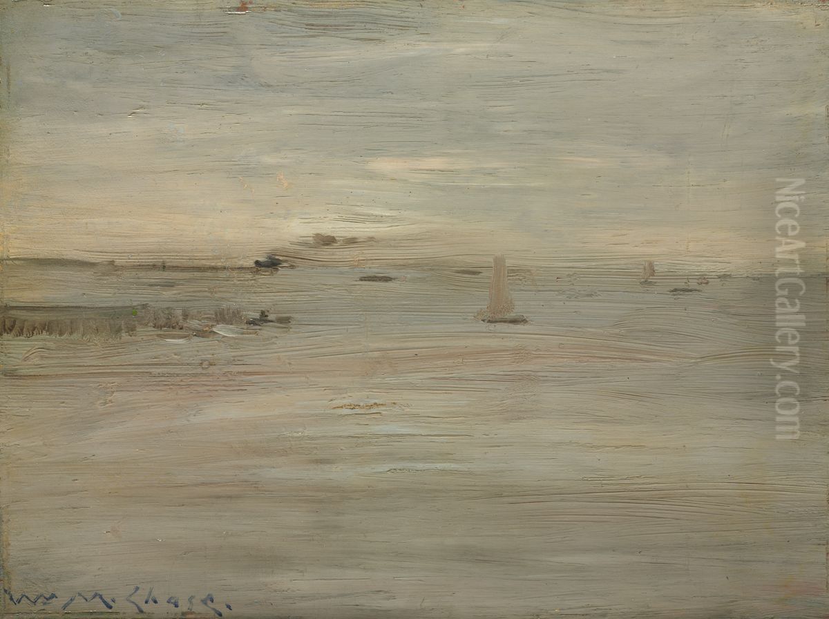 Marine Oil Painting by William Merritt Chase