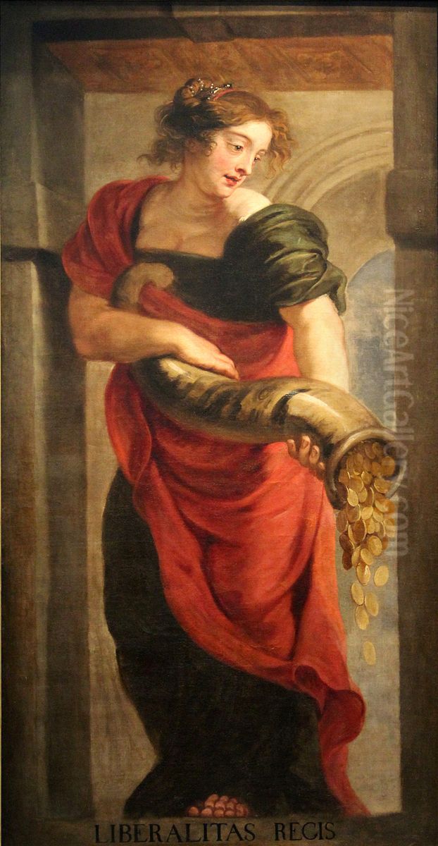 Generosity of the King Oil Painting by Jan van den Hoecke