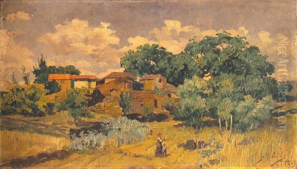 Landscape Oil Painting by Jose Malhoa