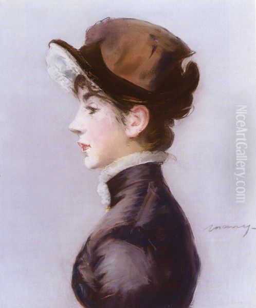 Suzette Lemaire de Profil Oil Painting by Edouard Manet