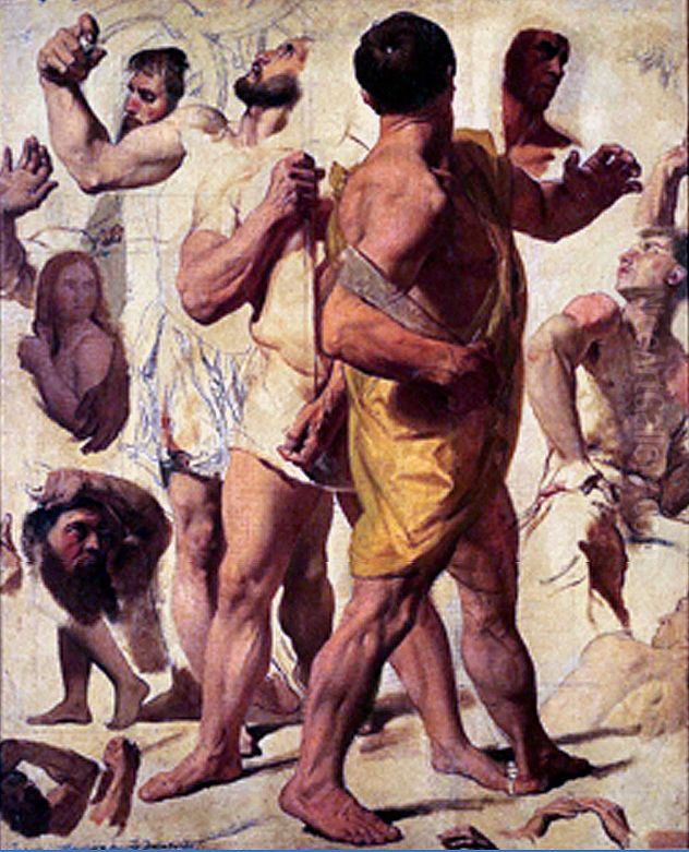 Estudos para o Martirio de Sao Sinforiano Oil Painting by Jean Auguste Dominique Ingres