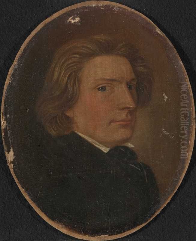 Self-portrait of Jacob Mathias Calmeyer Oil Painting by Jacob Calmeyer
