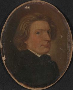 Selvportrett av Jacob Mathias Calmeyer