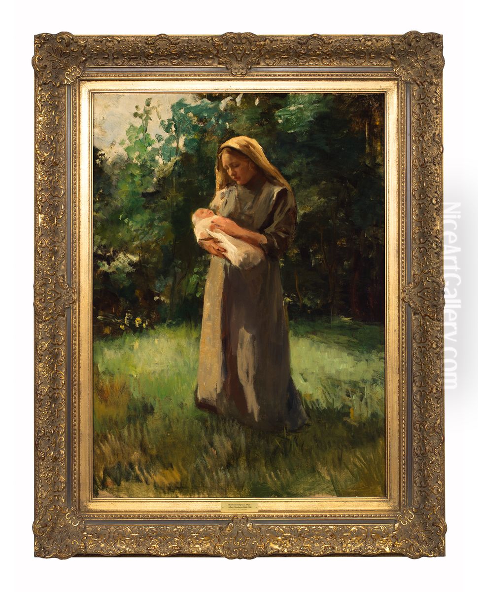 Baarlo Girl Oil Painting by Albert Neuhuys