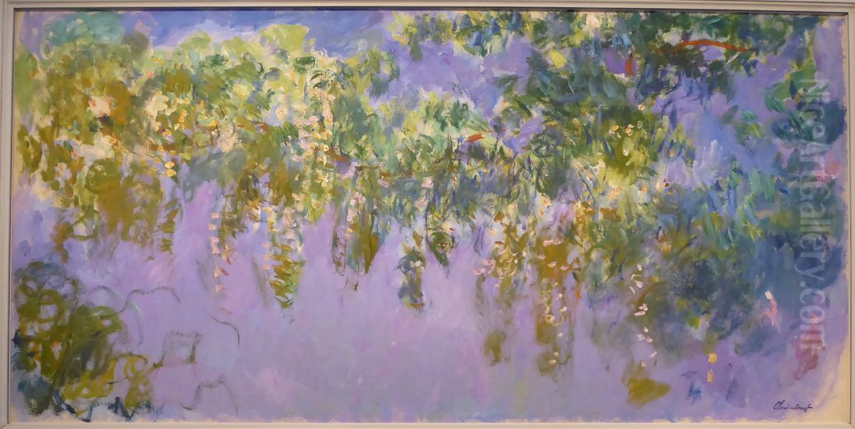 Glycine study Oil Painting by Claude Oscar Monet
