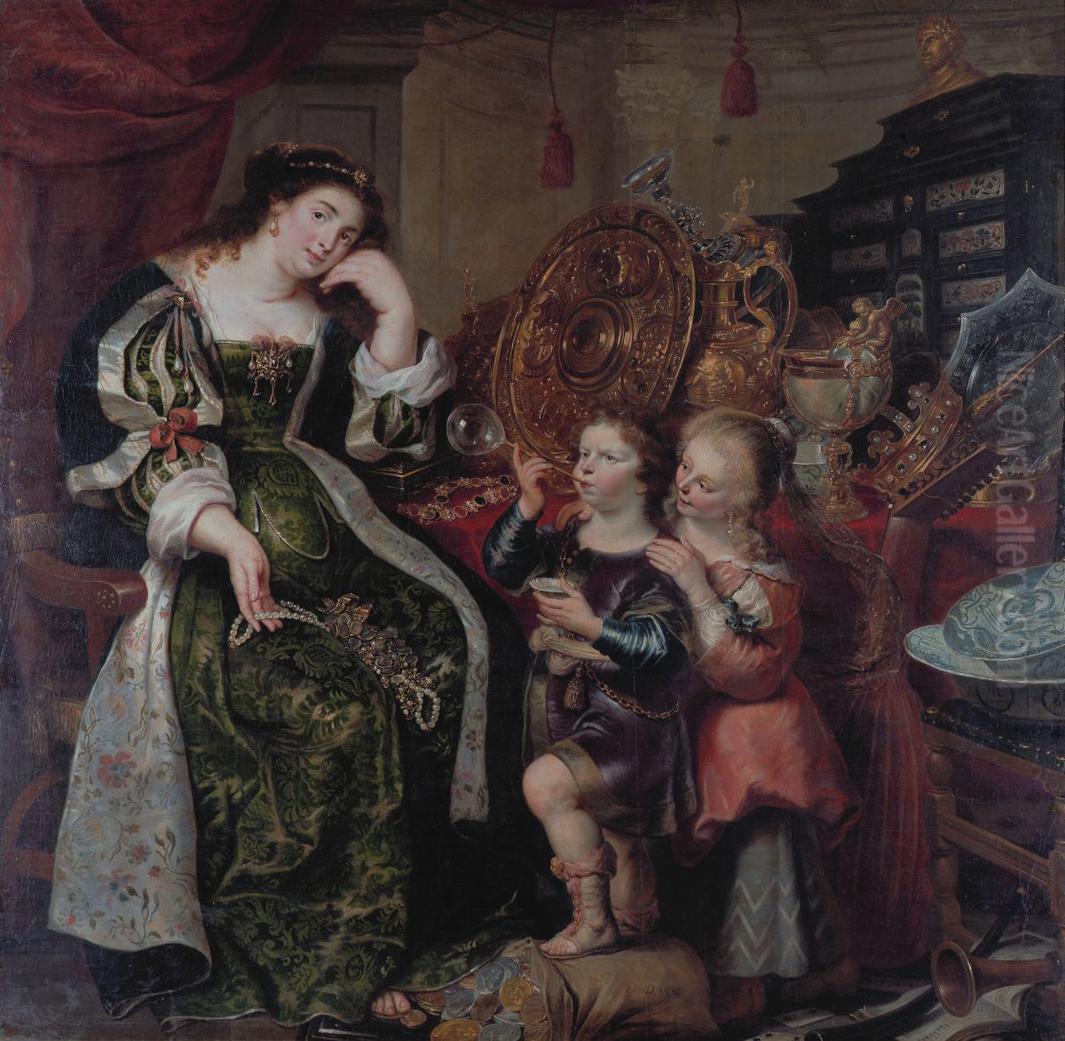 Allegory on the transitoriness of the human condition Oil Painting by Cornelis De Vos