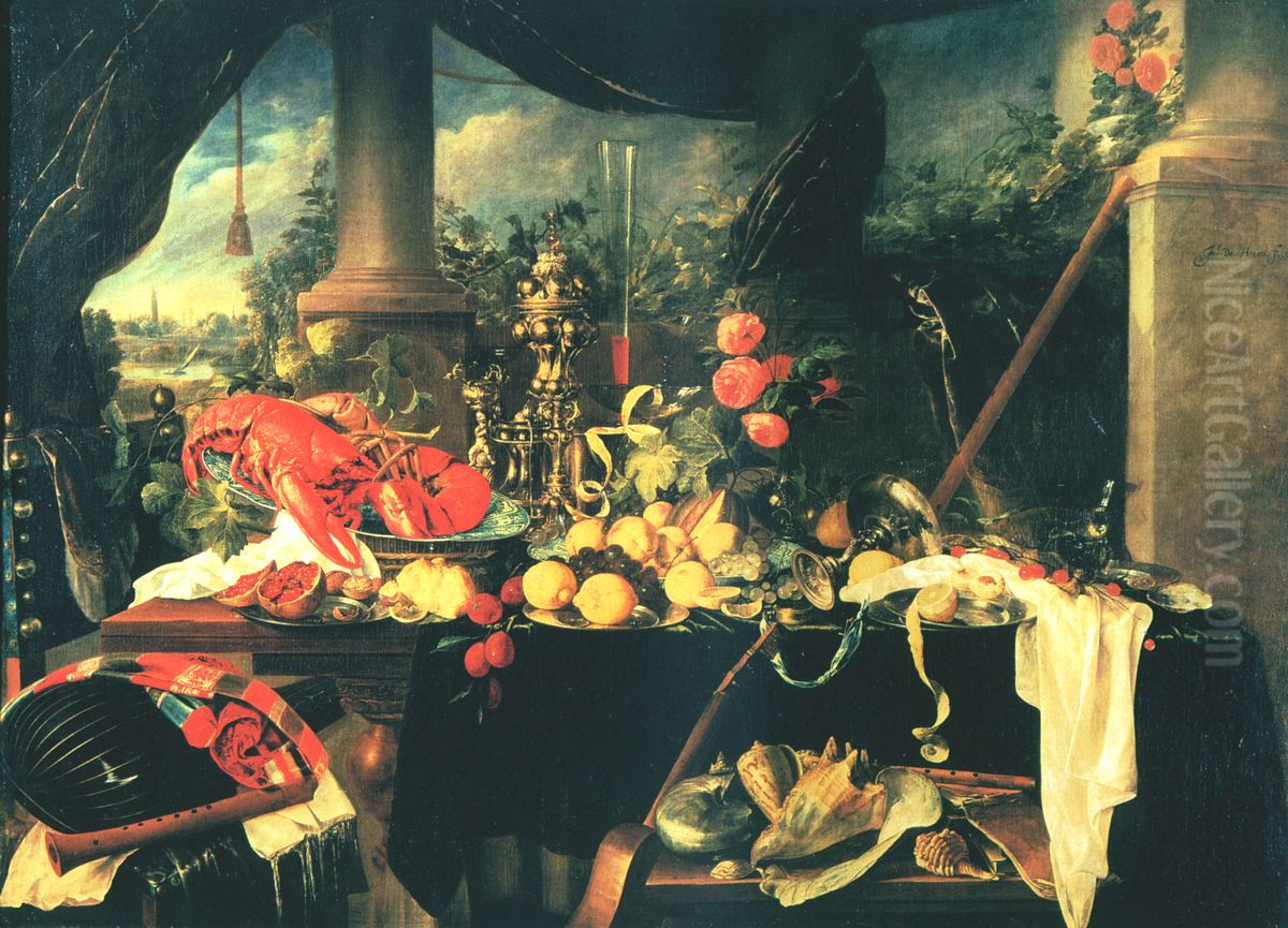 Pronk Still life with Shells Oil Painting by Jan Davidsz. De Heem