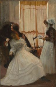 Everyday scene, created when the artist's stay in Paris