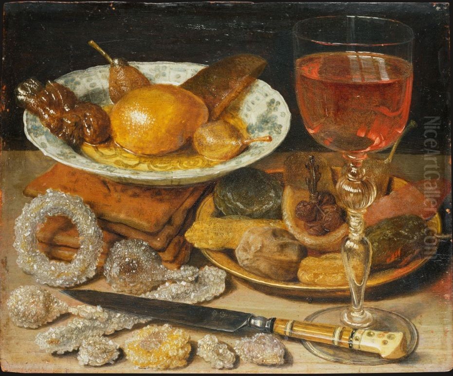 Still Life with Sweetmeats Oil Painting by Georg Flegel