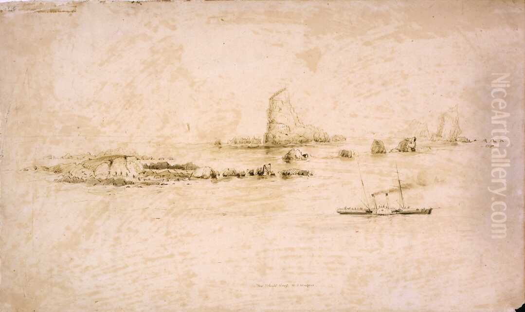 The Black Reef & 3 Steeples Oil Painting by Charles Heaphy