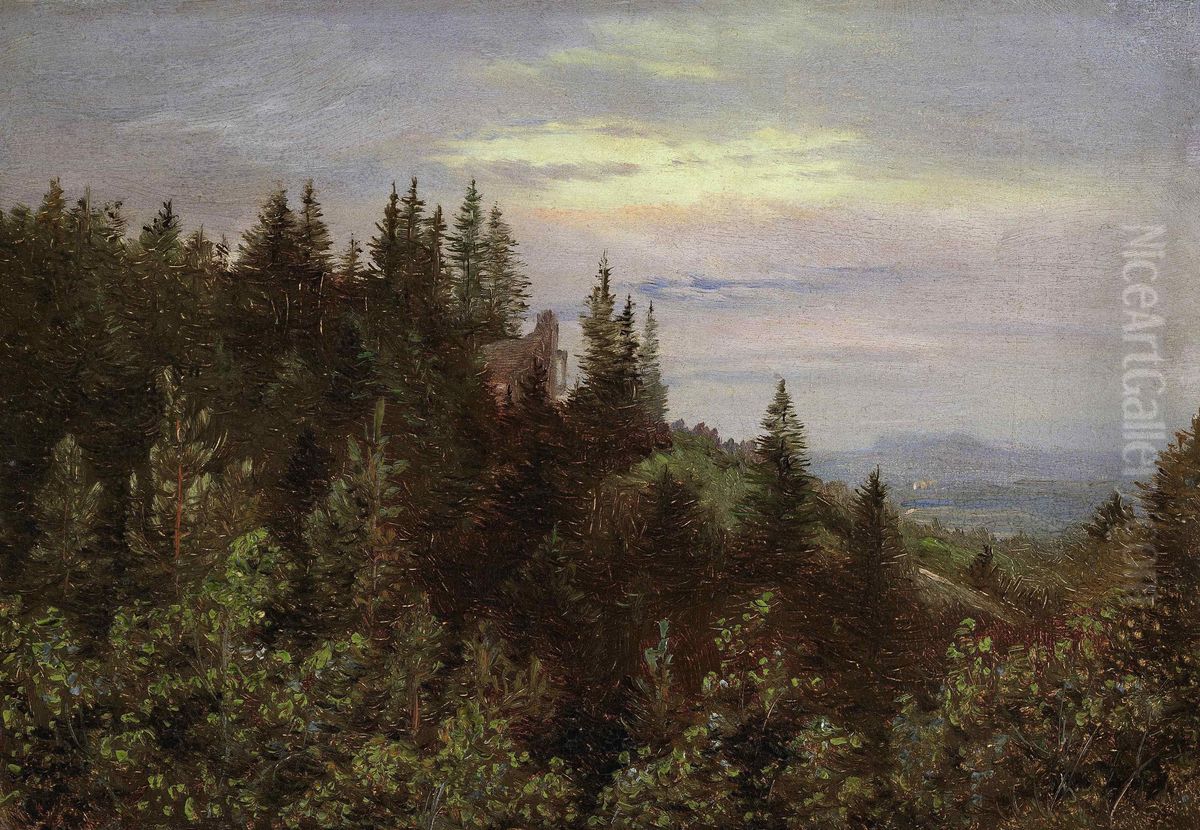 Evening Light near Pillnitz Oil Painting by Carl Gustav Carus