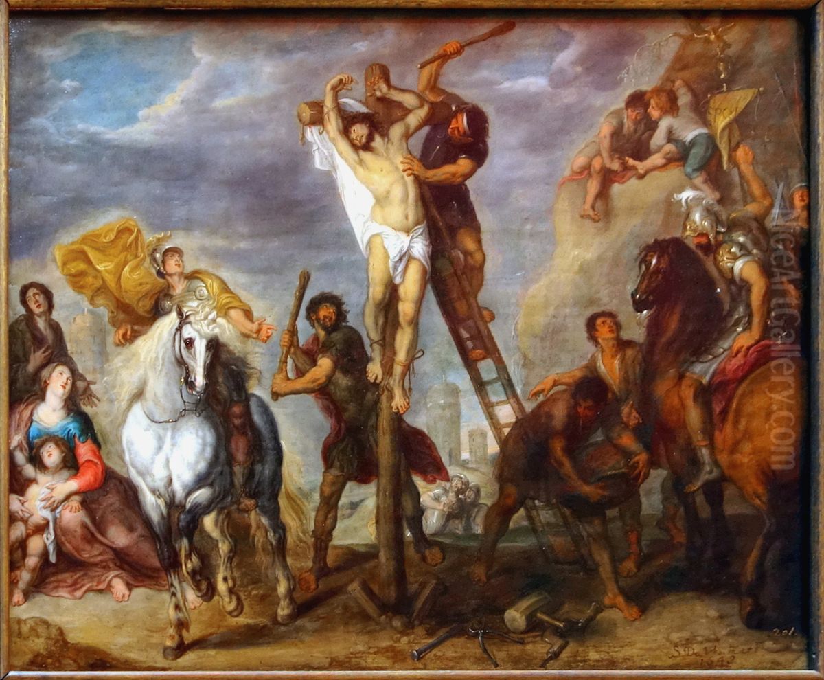 Martyrdom of Saint Philip Oil Painting by Simon de Vos