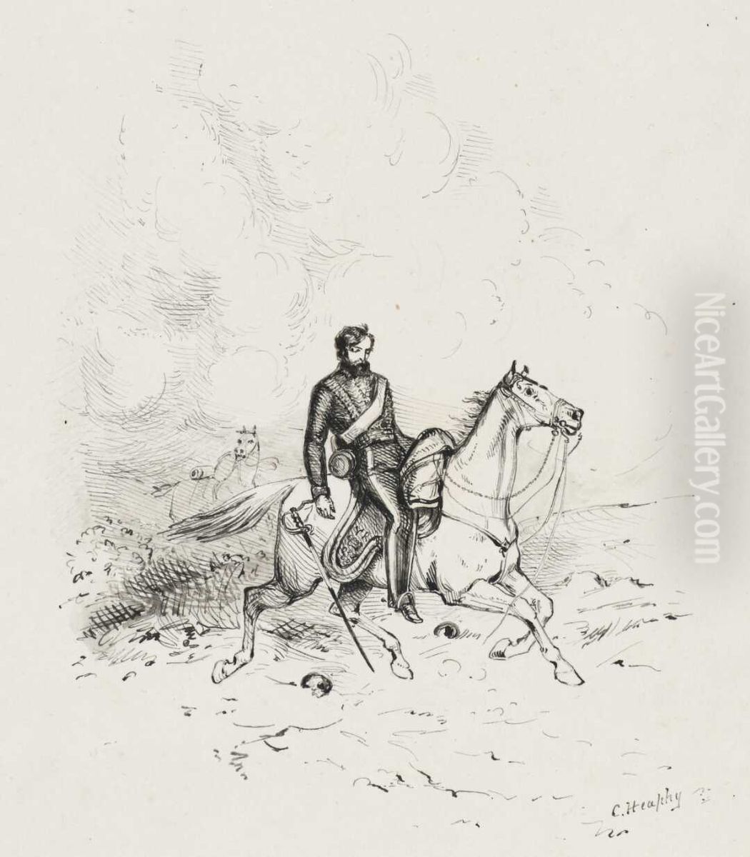 Charge of the Light Brigade. Oil Painting by Charles Heaphy