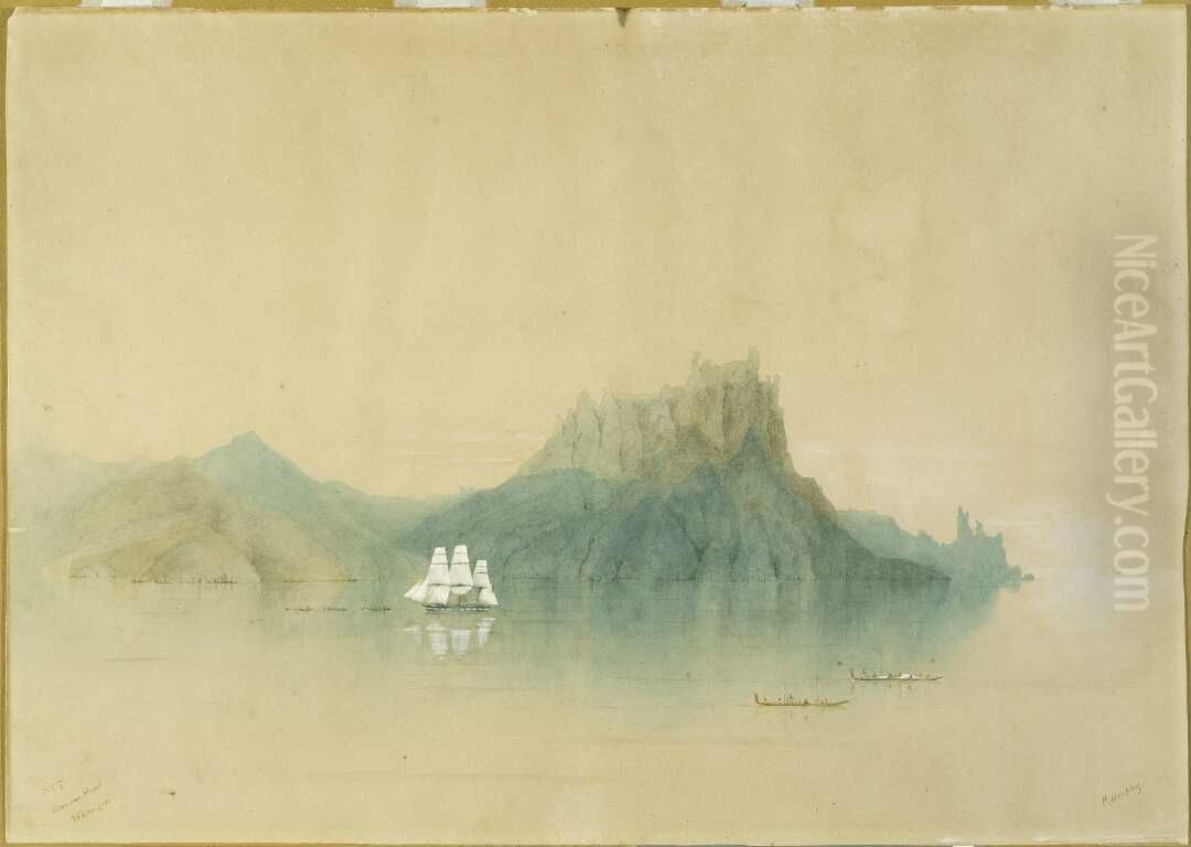 Bream Head Whangarei. No. 7 Oil Painting by Charles Heaphy