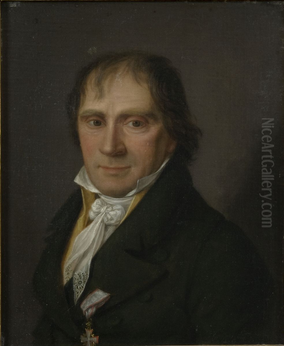 Brystportrett av eidsvoldsmann og verkseier Jacob Aall Oil Painting by Jacob Munch