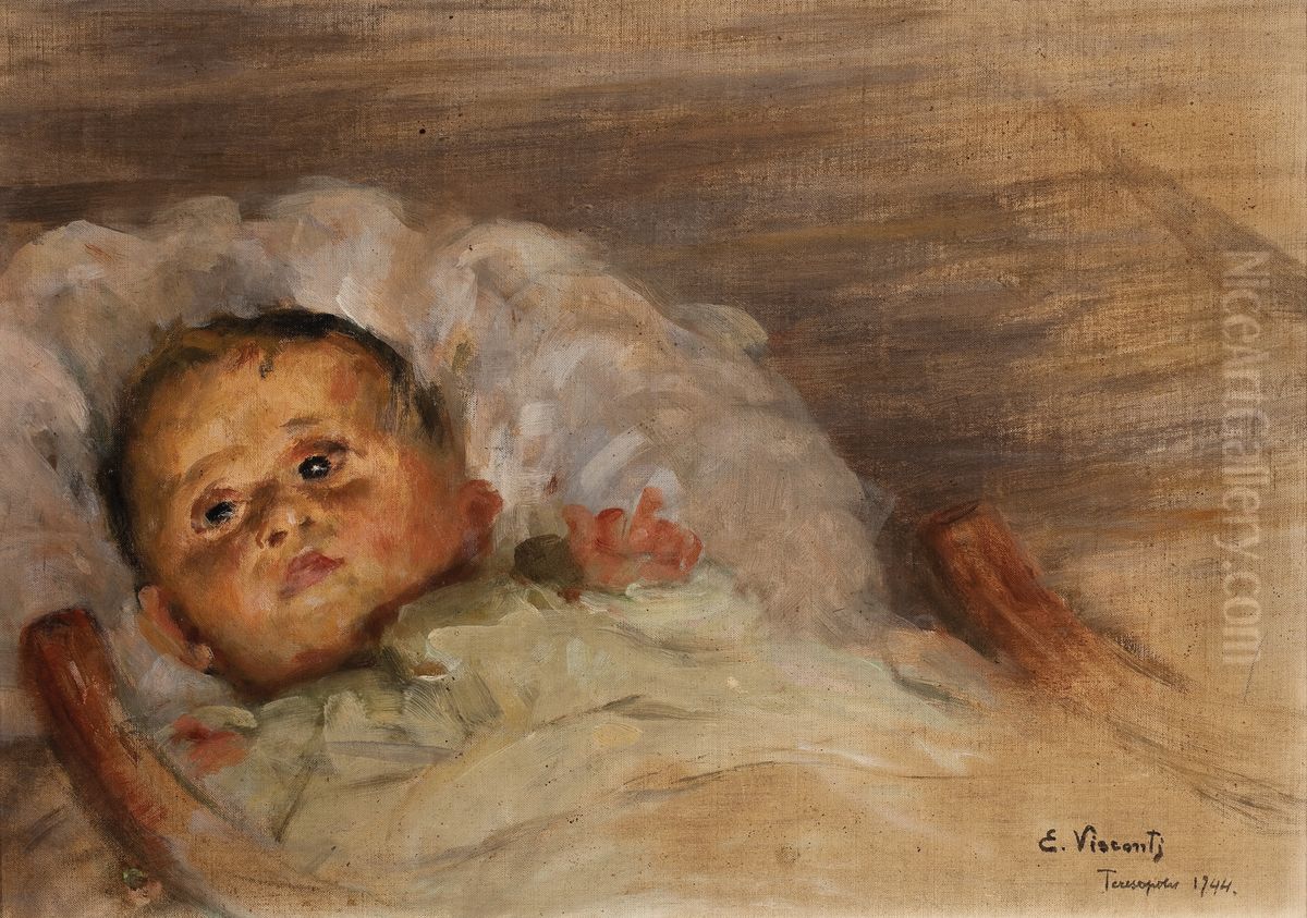 Meu netinho Oil Painting by Eliseu Visconti