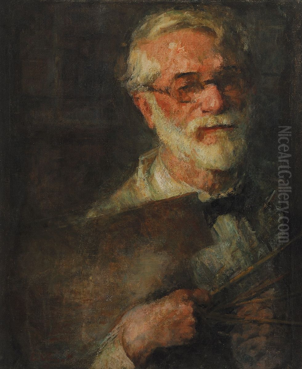 Autorretrato c.1938 Oil Painting by Eliseu Visconti