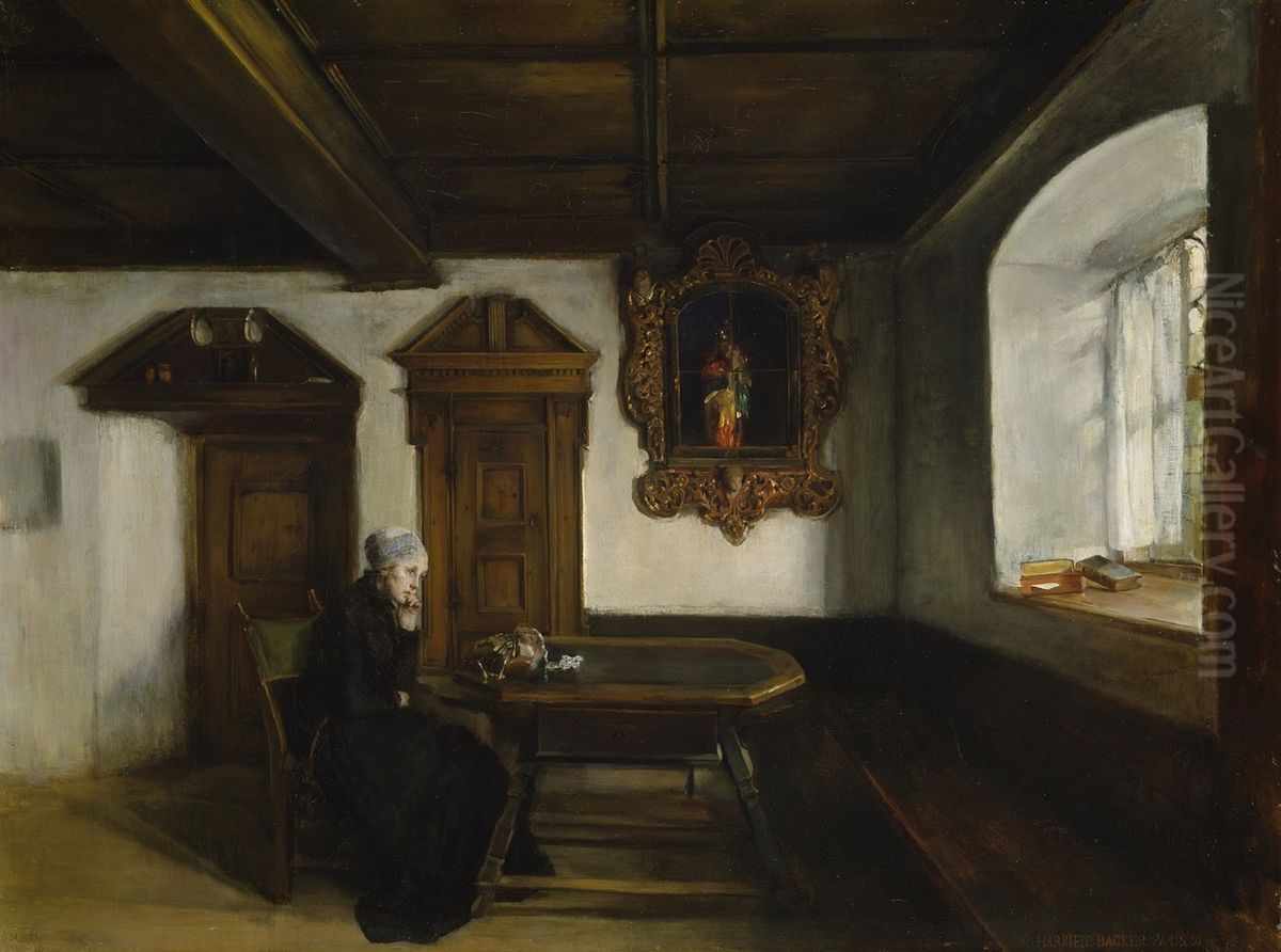 Solitude Oil Painting by Harriet Backer