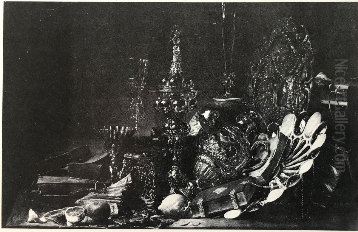 Stilleben Oil Painting by Francois Ryckhals