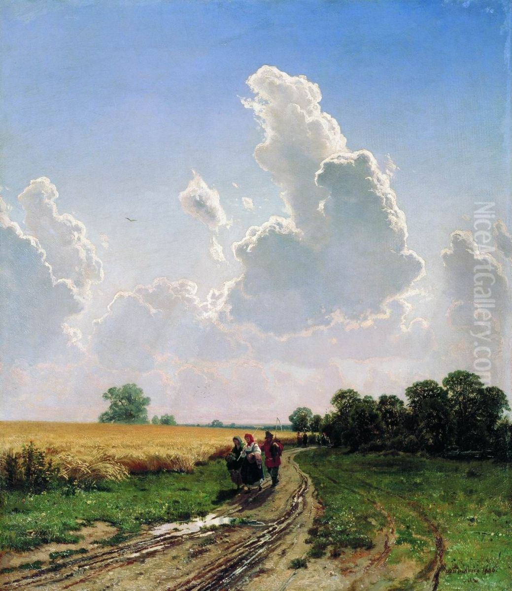 Noon. Neighborhoods of Moscow. Bratsevo Oil Painting by Ivan Shishkin