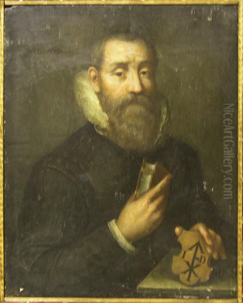 Portrait of Franciscan Monk Gregory Simpernel Oil Painting by Jan Ariens Duif