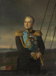 Portrait of Admiral Mikhail Lazarev